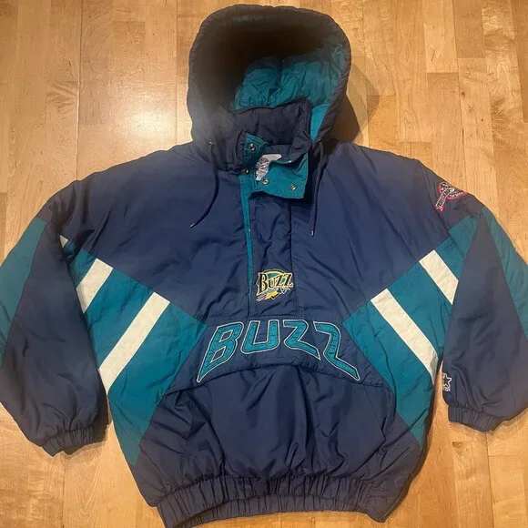 Vintage 90s Salt Lake Buzz Triple-A Starter Pull Over Jacket Coat - GUC - Medium - Picture 1 of 13